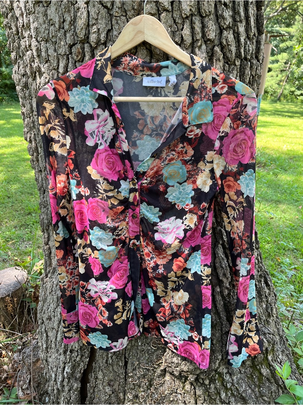 ⭐️Willow & Root Mesh Blouse in size S